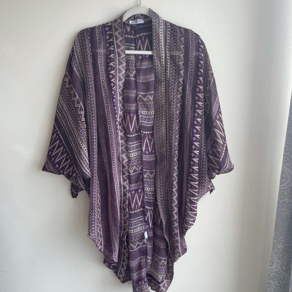 Patterned kimono
